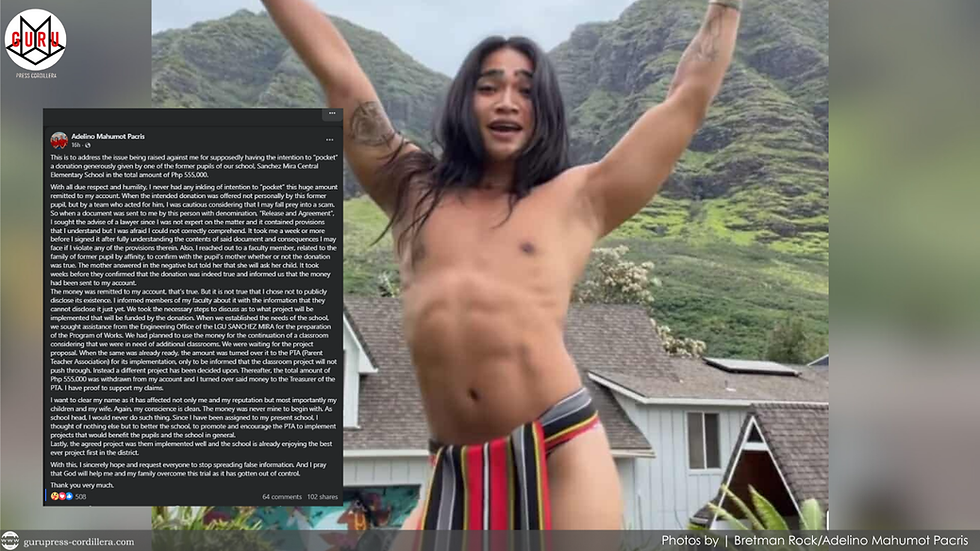 School principal responds to alleged donation controversy: ‘I never tried to pocket P555K’