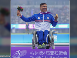 Mangliwan wins his first-ever gold medal in Asian Para Games