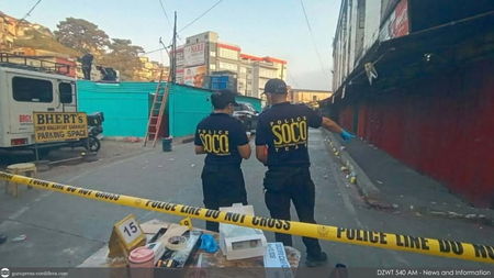 Baguio blast hurts 14 after drunk miner throws improvised explosive device near sink hole in Magsaysay Avenue