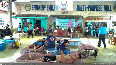 Santa Marcela LGU continues blood donation drives for sufficient supply; 35 bags collected from two barangays this October