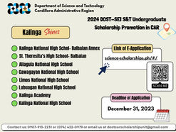 DOST-CAR gives chance to students of far-flung schools in Kalinga through Scholarship Caravan