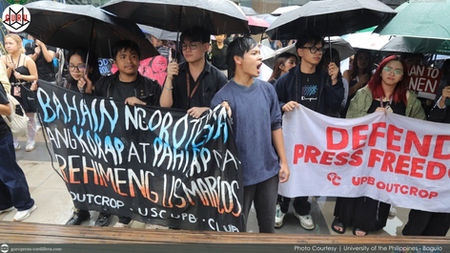 UP Baguio students, faculty walk out to protest against corruption