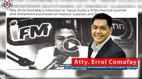 Cyber libel case against Atty. Comafay filed by Tabuk City Mayor Estranero dismissed