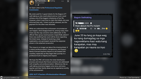 PRC-Baguio employee's alleged reply -"wag ka nang dumagdag sa mga nagrereklamo kasi wala kang karapatan"- to LPT passer sparks outrage