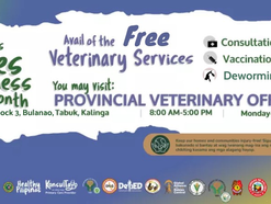 Kalinga Veterinary Office offers free pet vaccination, vitamin, consultation, deworming