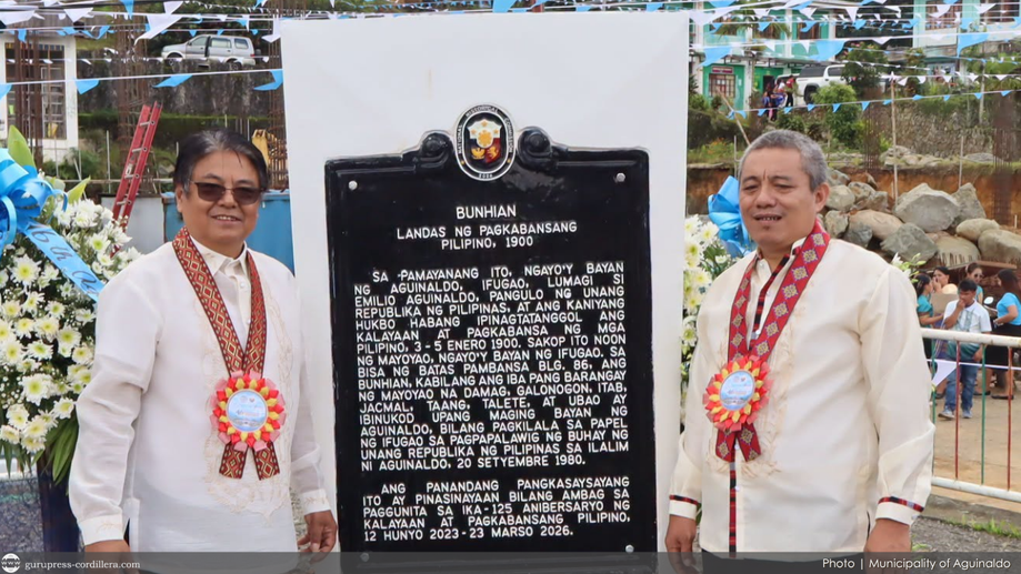 Aguinaldo, Ifugao honors war history with ‘BUNHIAN’ nationhood trail marker