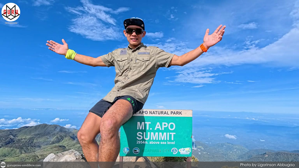 Back-to-back marathon champion from Ifugao conquers Mt. Apo summit hike