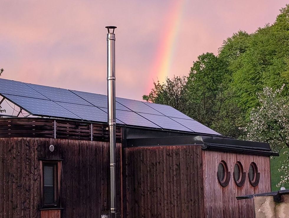 Regenbogen Wohnwagon