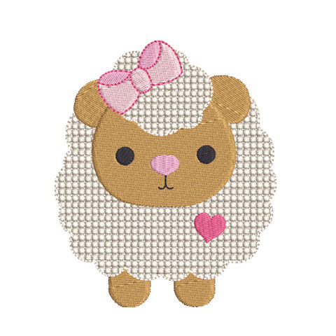 Lamb Embroidery Design