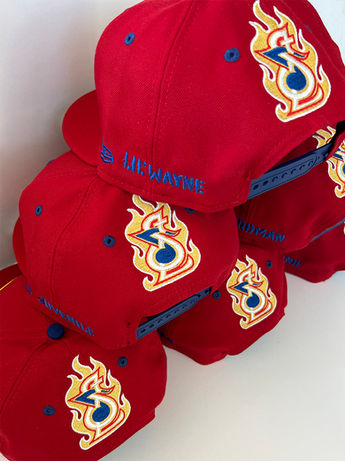 Custom snapbacks for Lil' Wayne and the Hot Boys