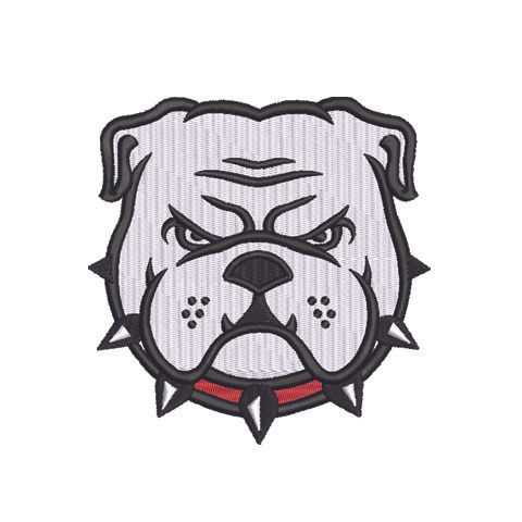 Bulldog Embroidery Design