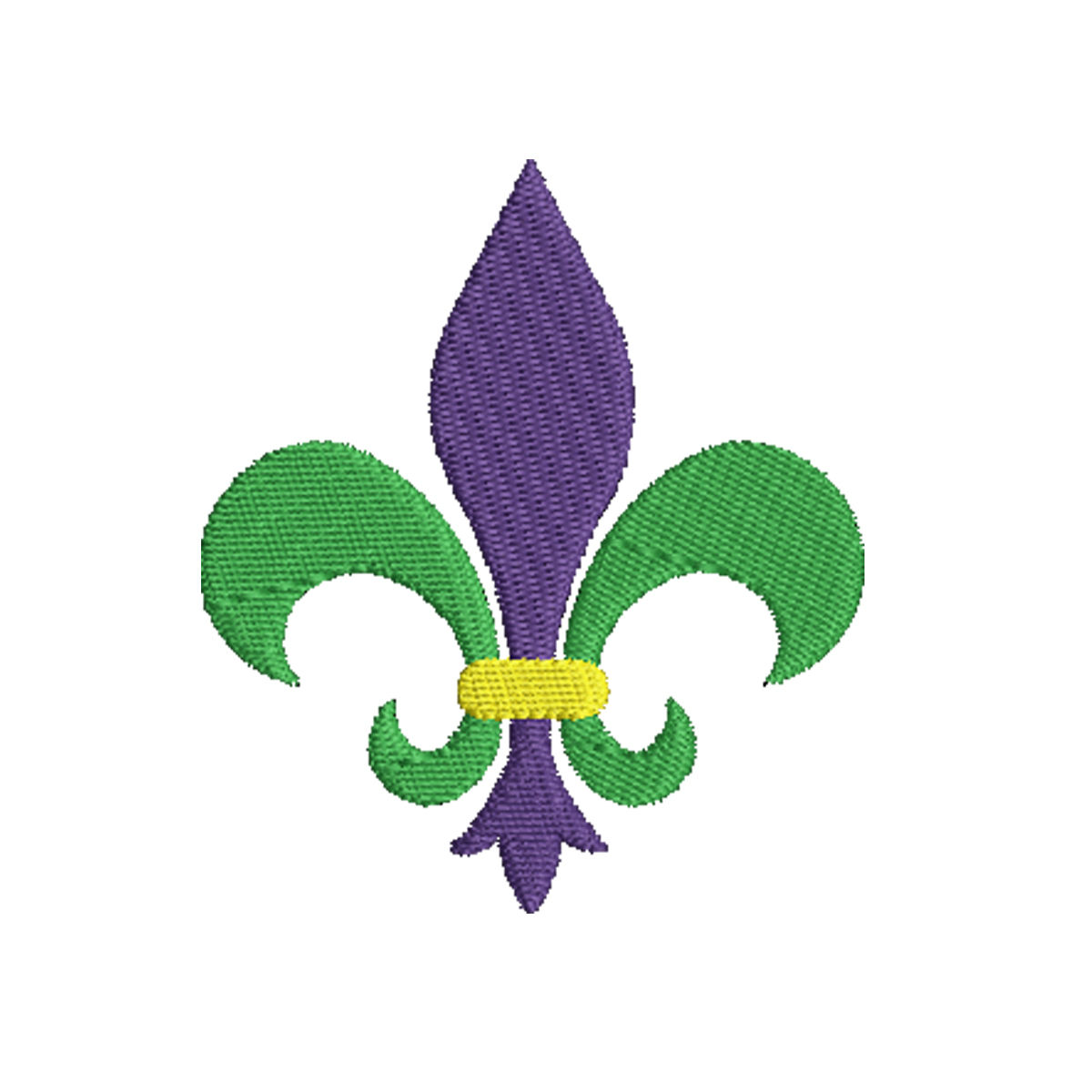 Mardi Gras Fleur de Lis Embroidery Design