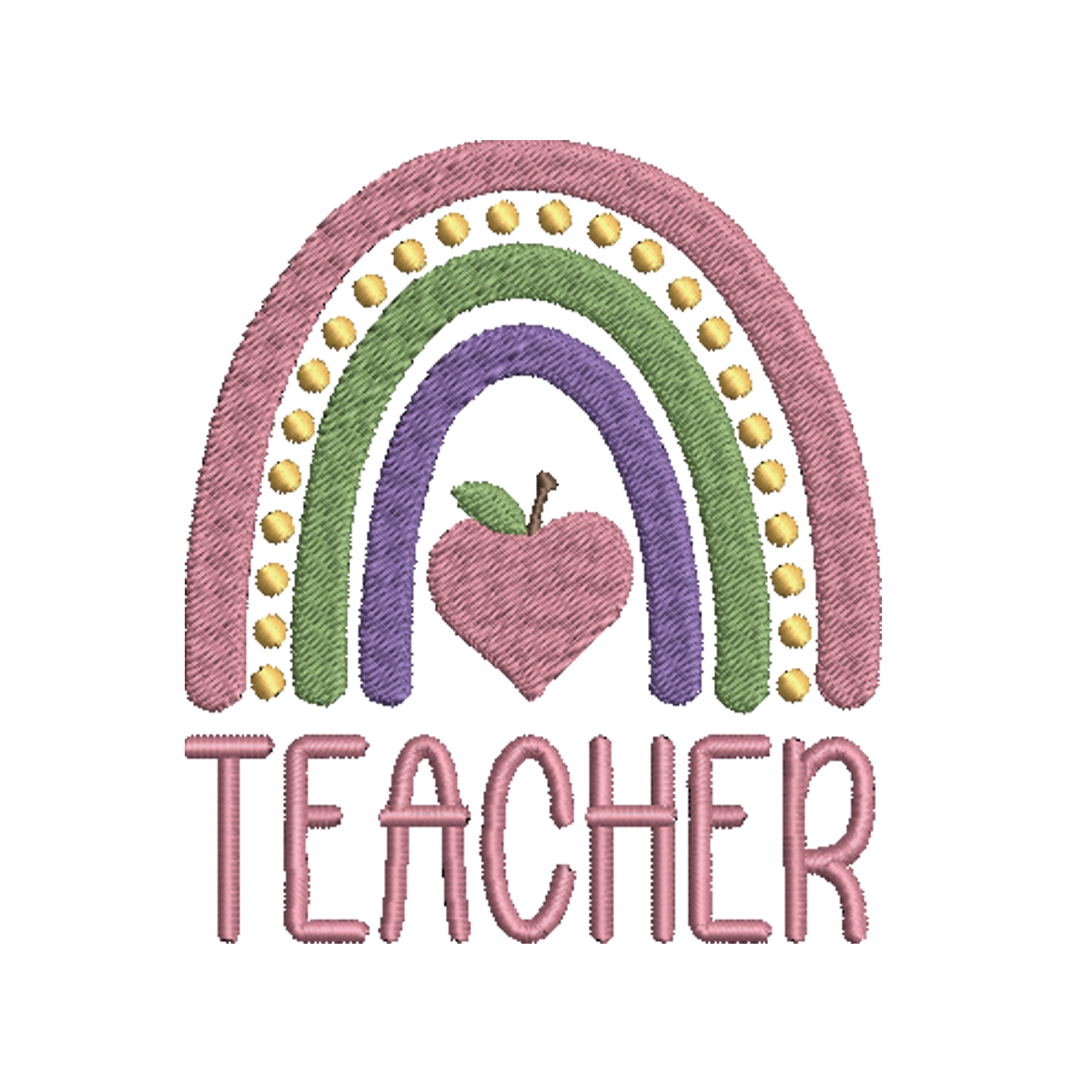 Teacher Embroidery Design