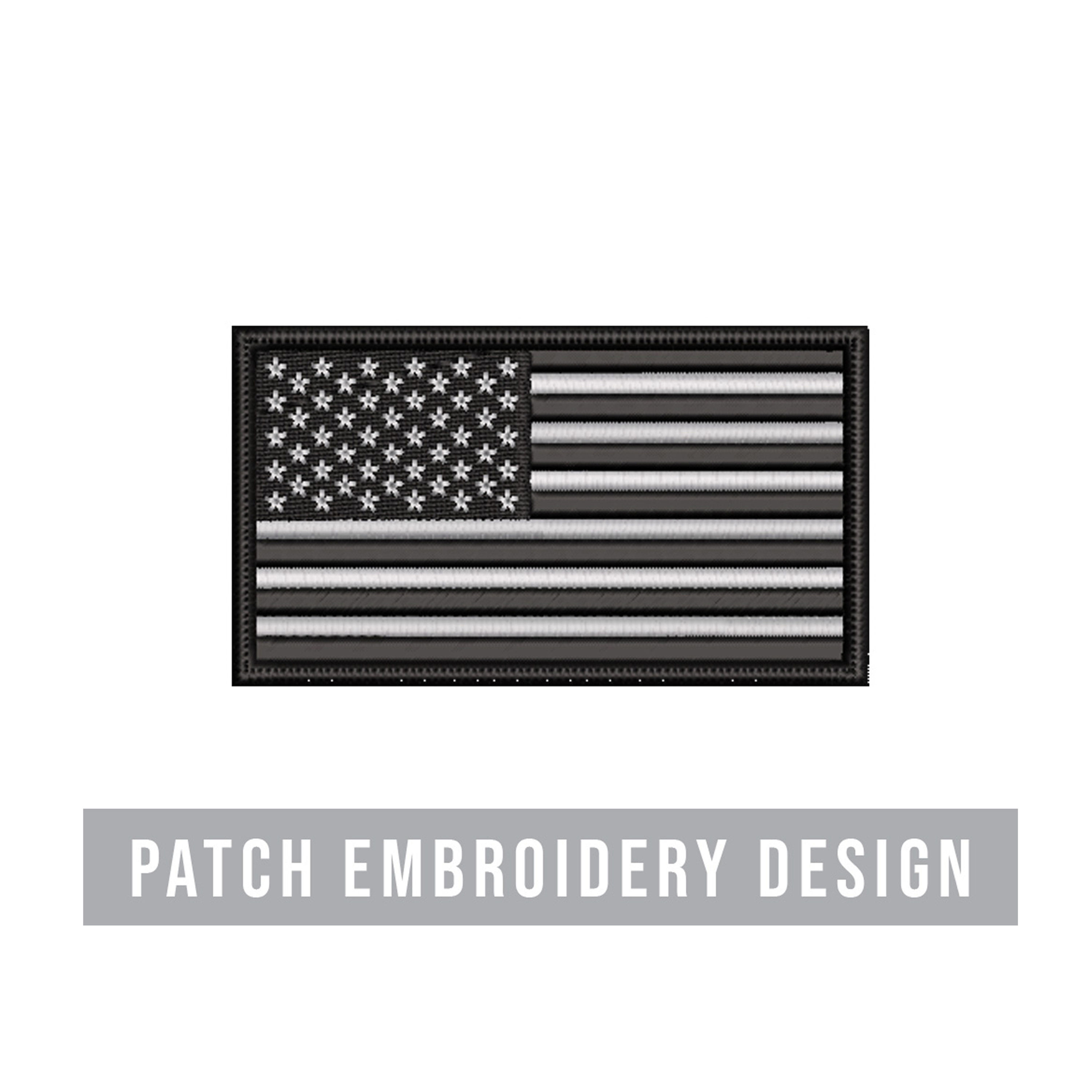American Flag PATCH Embroidery Design