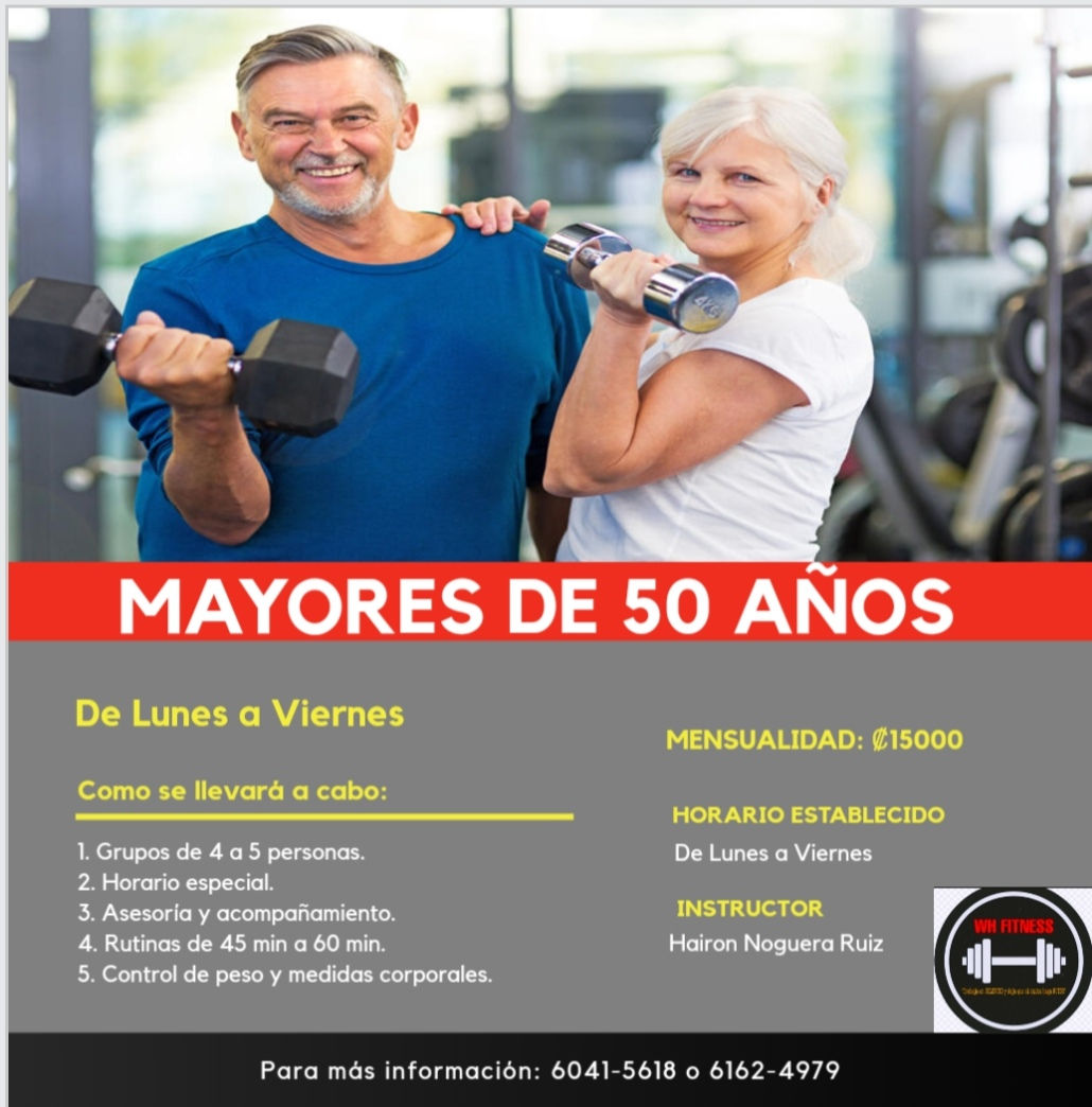 1 hora entrenamiento mayores 50 años