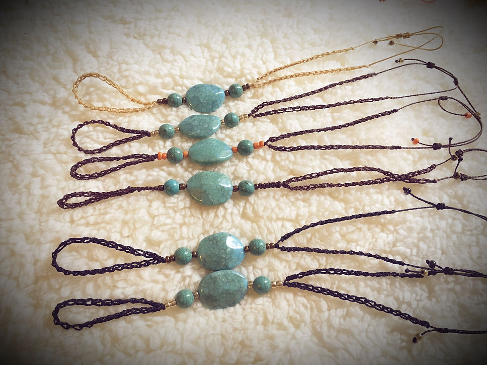 Miniature : Parure de Pied Turquesa / Beige