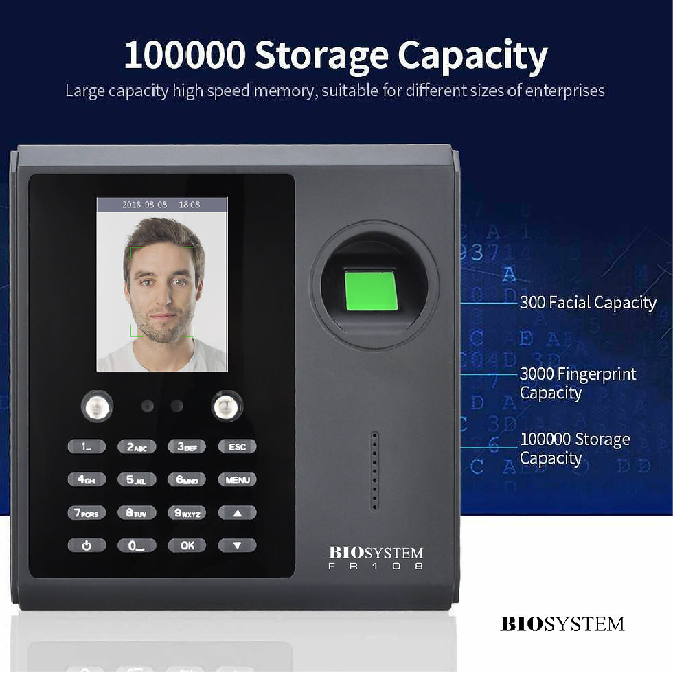 Thumbnail: BIOSYSTEM FINGER SCANNER & TIME ATTENDANCE SYSTEM FR108
