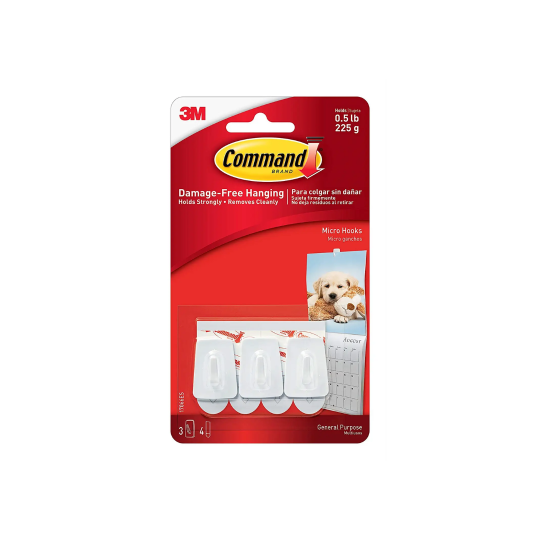 3M COMMAND MICRO HOOK (10/PK)
