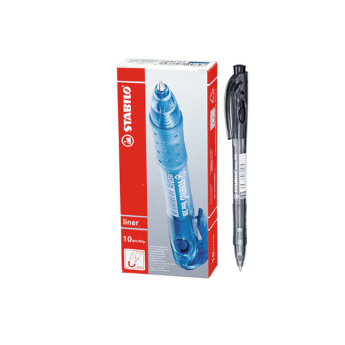 STABILO 308 F RETRACTABLE BALL POINT PEN WITH RUBBER GRIP Y3