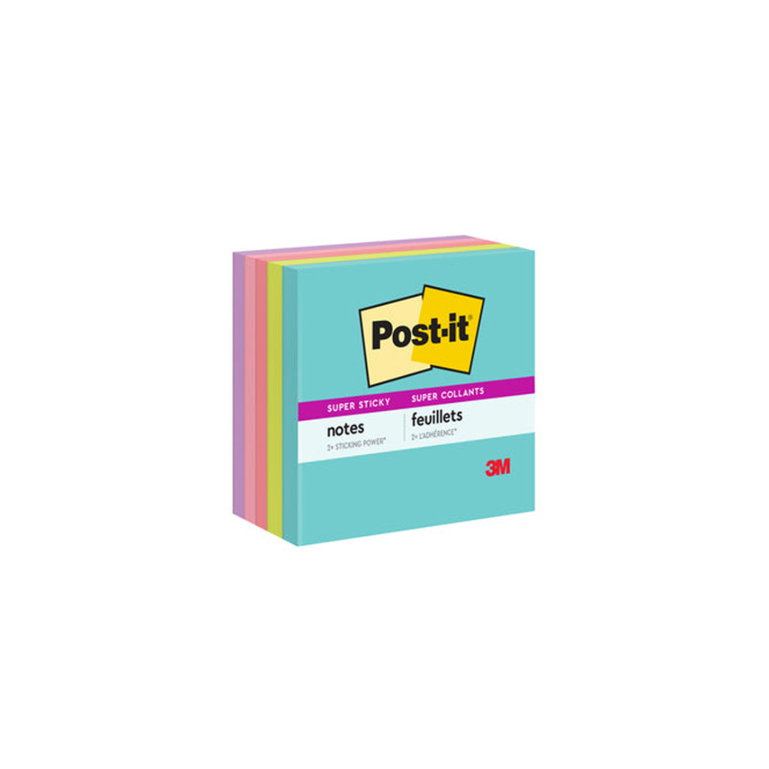 3M SUPER STICKY MIAMI 3X3" 5PAD