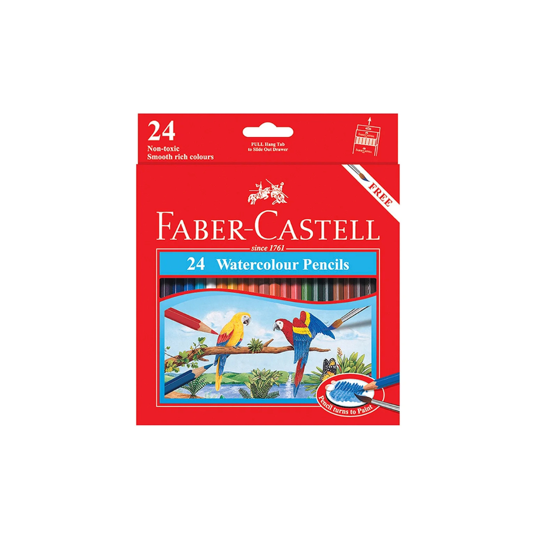 FABER CASTELL WATERCOL PENCIL PARROT 24COL - 114464