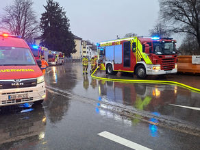 Brand im Wertstoffhof Bad Aibling
