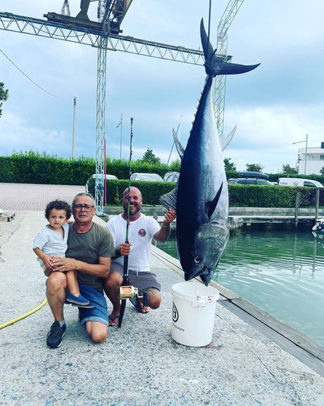 Three generations of fishermen