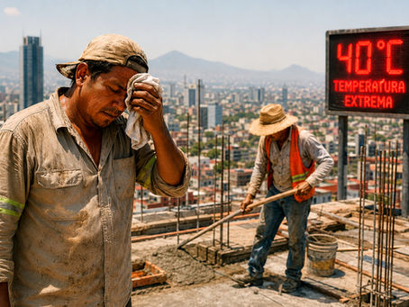 trabajadores en calor extremo