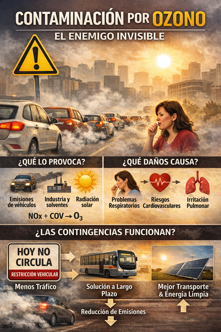Contaminación por ozono: el enemigo invisible que respiramos