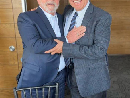 Se reúnen "Lula" Da Silva y Ricardo Monreal