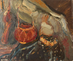 Rzeczy z Tybetu 50x60 ol. 2005