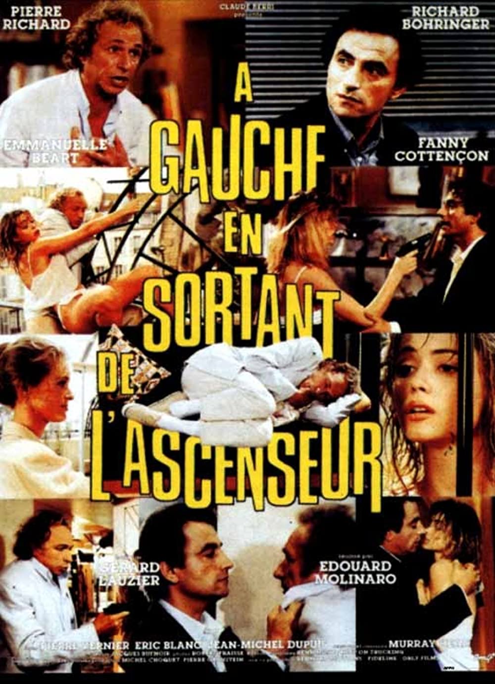 映画エレベーターを降りて左 特大ポスター A GAUCHE EN SORTANT À gauche en sortant de l'ascenseur (1988) Elevator Scene