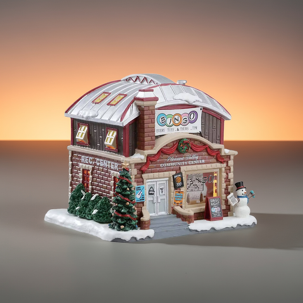 Thumbnail: Explore Lemax's Pleasant Valley Community Center from the Harvest Crossing Village Collection