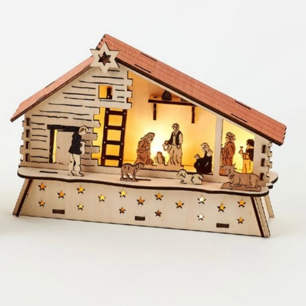 Thumbnail: One Hundred 80 - CY0056 - Nativity With Lights Asst 2