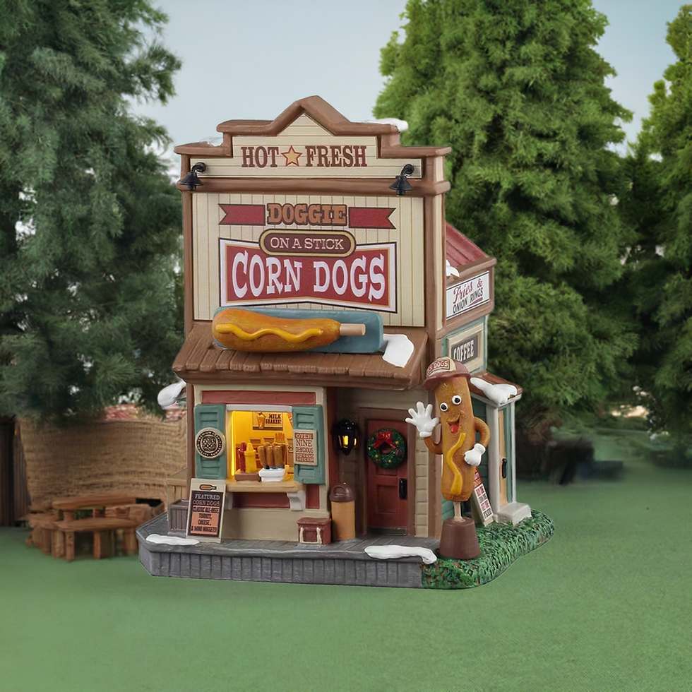 Thumbnail: Lemax Doggie On A Stick Corn Dogs