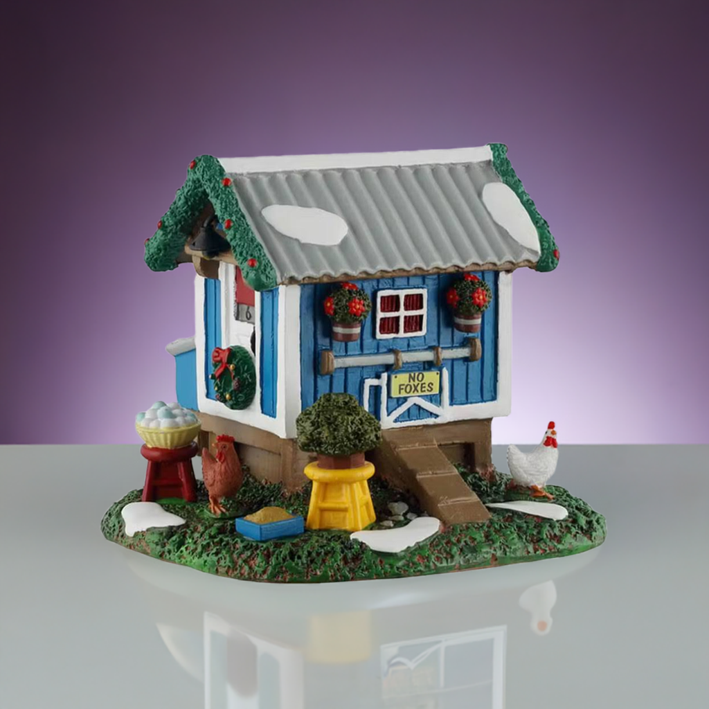 Lemax Backyard Chicken Coop from Caddington Village Stock #53742