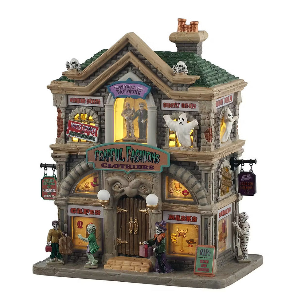 Lemax Spooky Town Fearful Fashions Clothiers