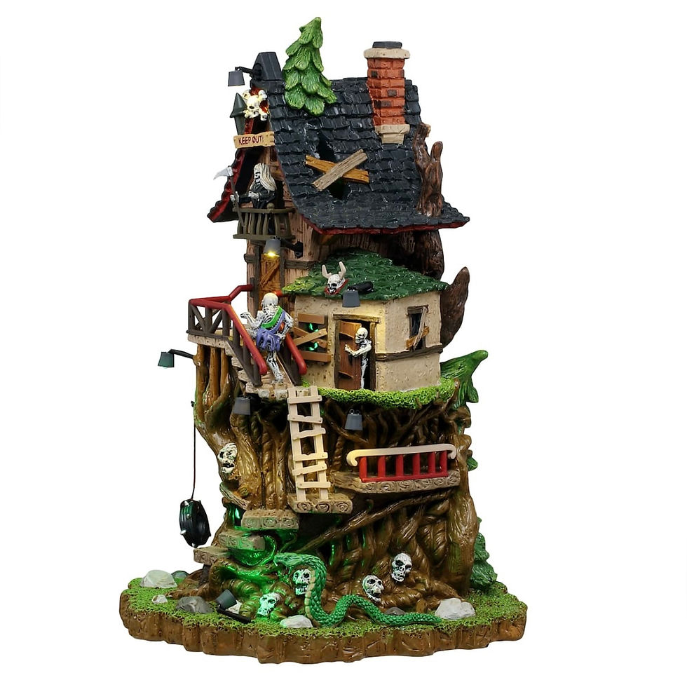 Petrified Forest Tree House - Lemax Spookytown 55294