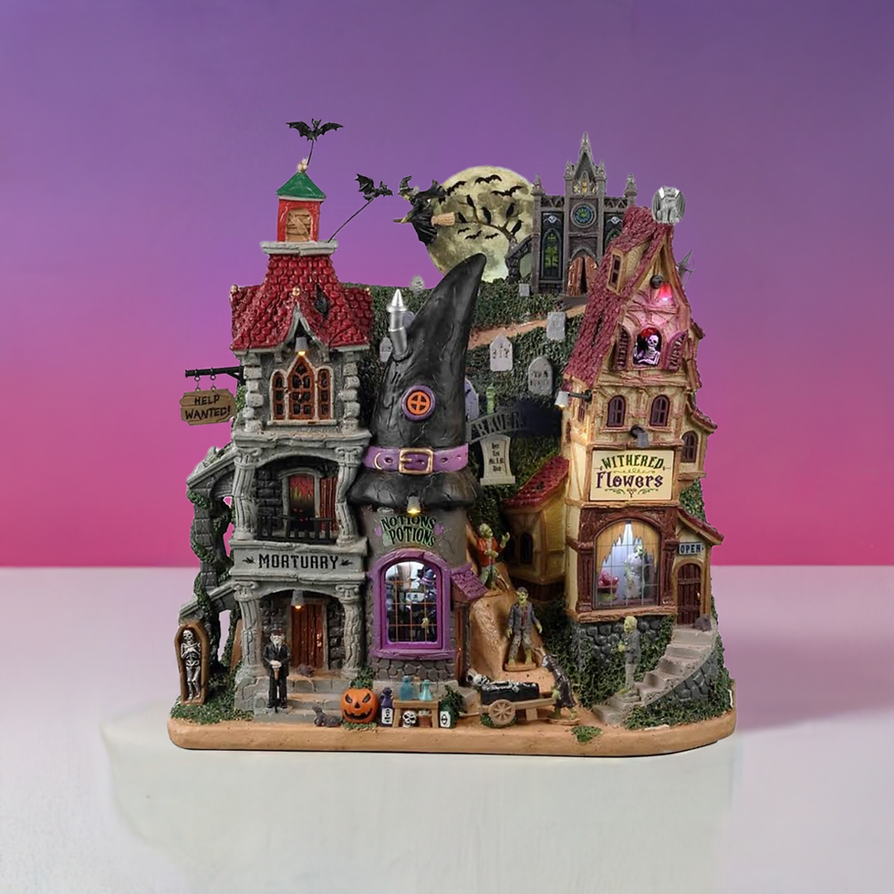 Thumbnail: Lemax Spooky Town Raven Hill