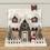 Thumbnail: Ragon House - Lighted Red Cottage w/Snowman Putz House - WS192137