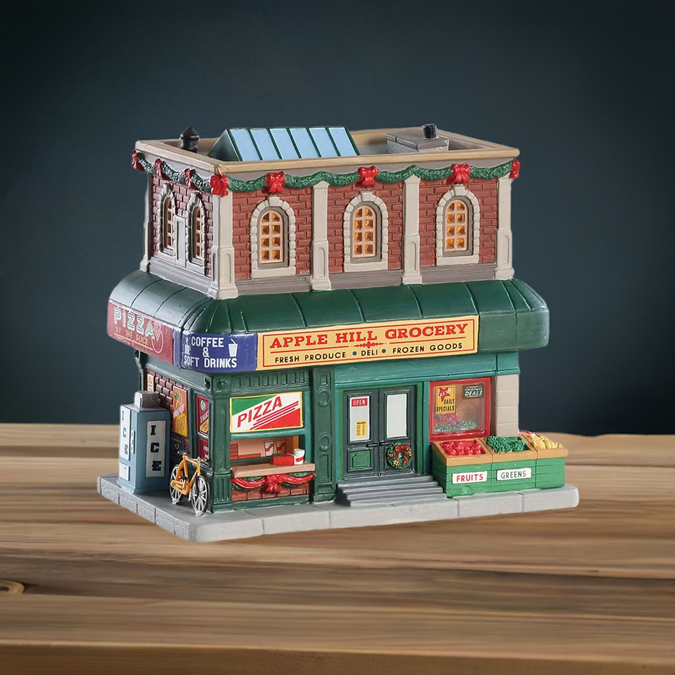 Thumbnail: Lemax Apple Hill Grocery from the Harvest Crossing Collection