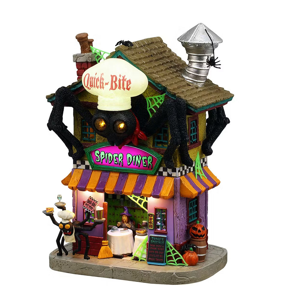 Lemax Spooky Town Quick-Bite Spider Diner