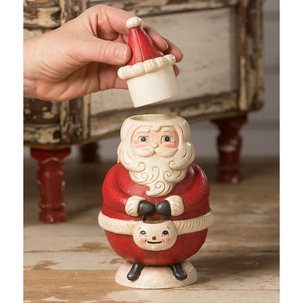 Bethany Lowe St. Nick Jolly Jar