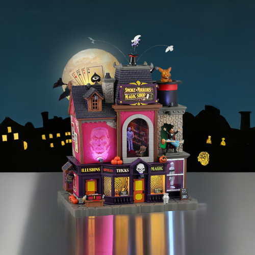 Smoke & Mirrors Magic Shop - Lemax Spooky Town | Sissy In