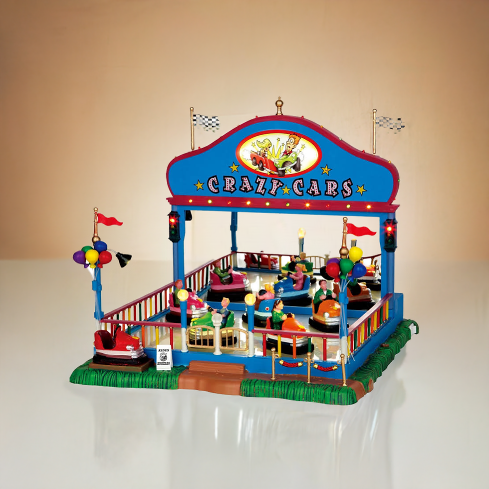 Thumbnail: Lemax Crazy Cars Ride from the Carnival Collection