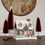 Thumbnail: Ragon House - Lighted Red Cottage w/Snowman Putz House - WS192137
