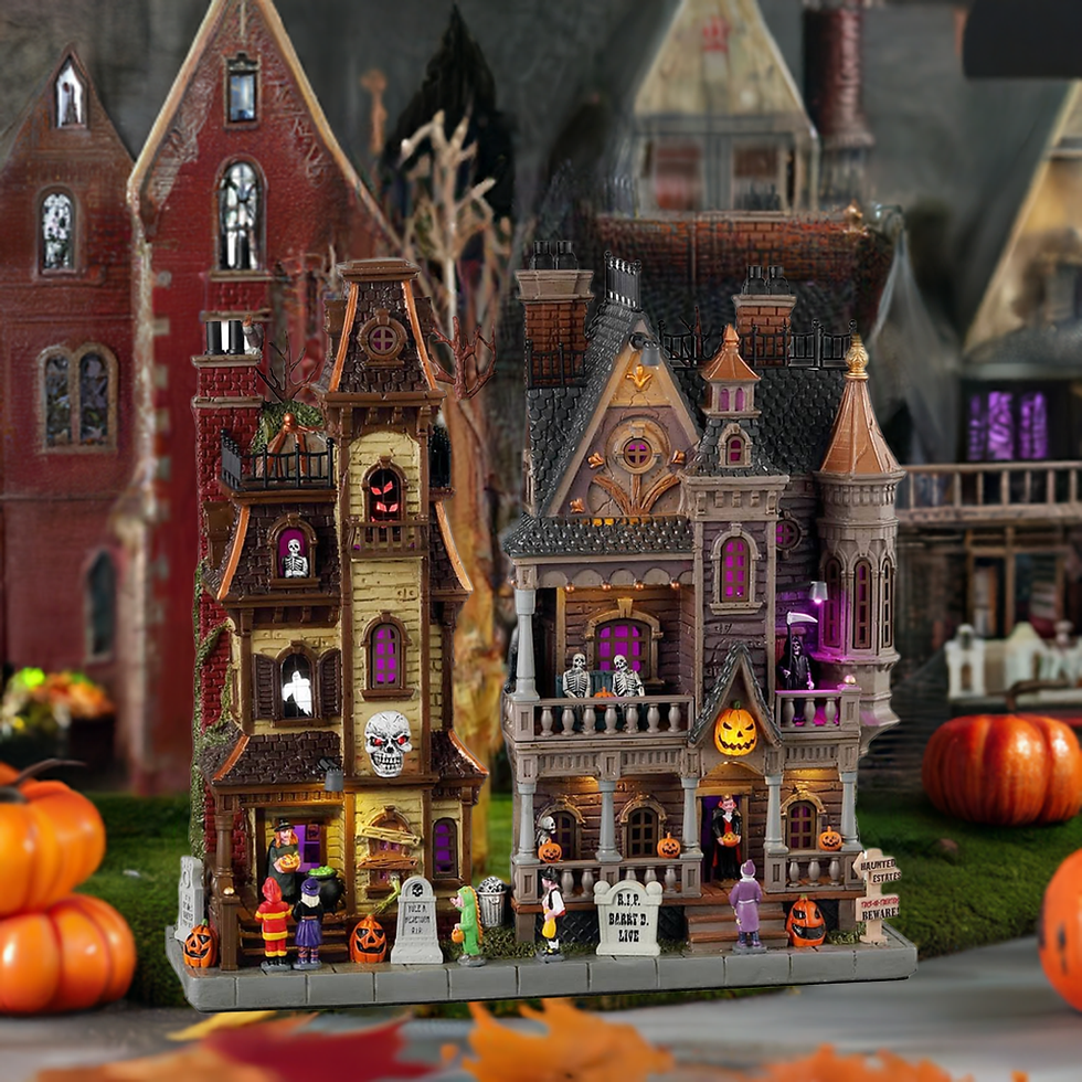 Thumbnail: Lemax Spooky Town Haunted Estates Facade