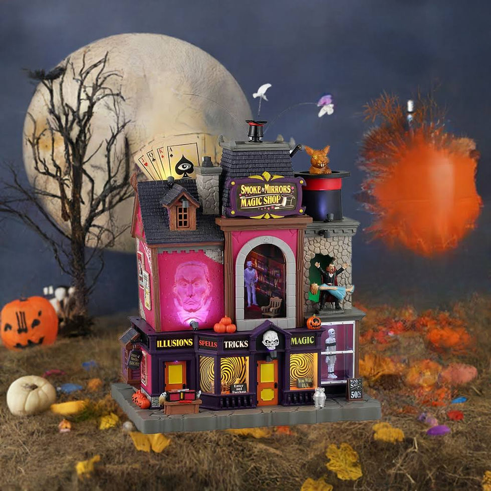 Thumbnail: Lemax Spooky Town Smoke & Mirrors Magic Shop