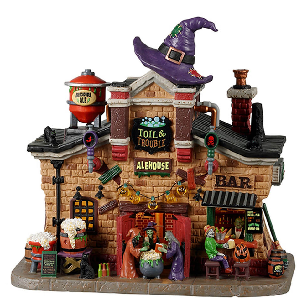 Lemax Spooky Town Toil & Trouble Alehouse
