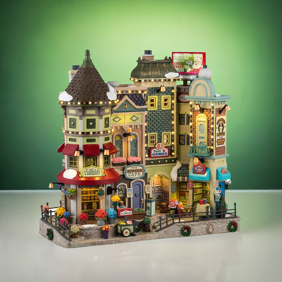 Thumbnail: Lemax Jingle Bell Bazaar Facade